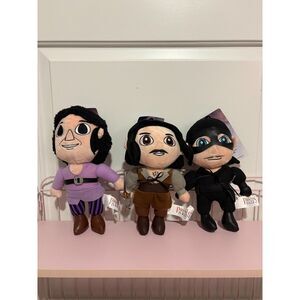 The Princess Bride Plush Lot NWT Westley Inigo Montoya Fezzik 11” Fun.com 3pc